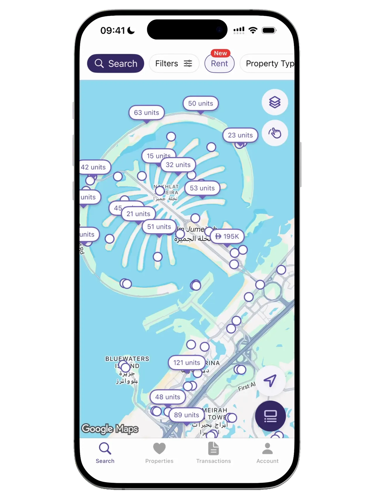 Property Finder: Making the map the search engine