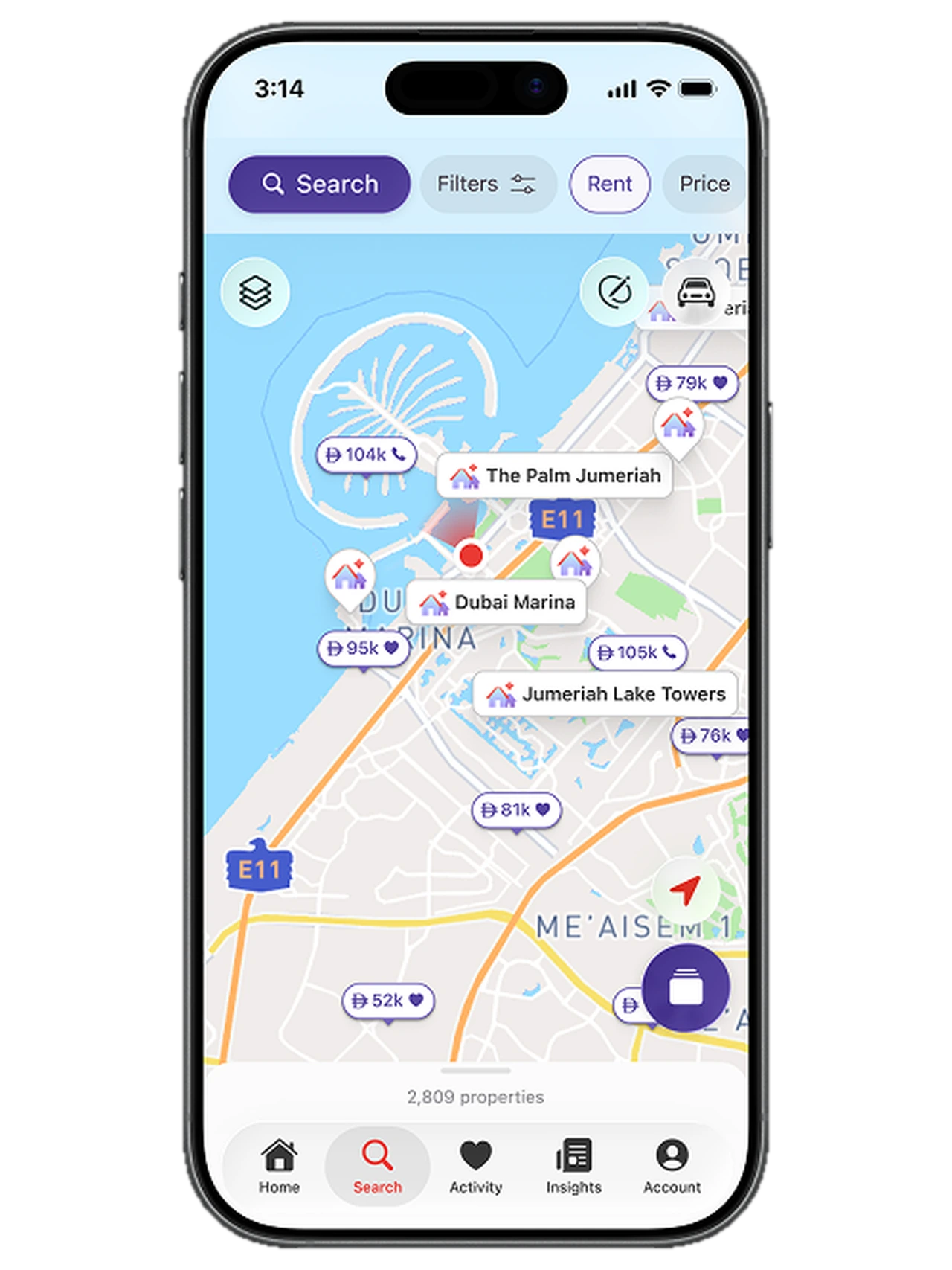Property Finder: Making the map the search engine