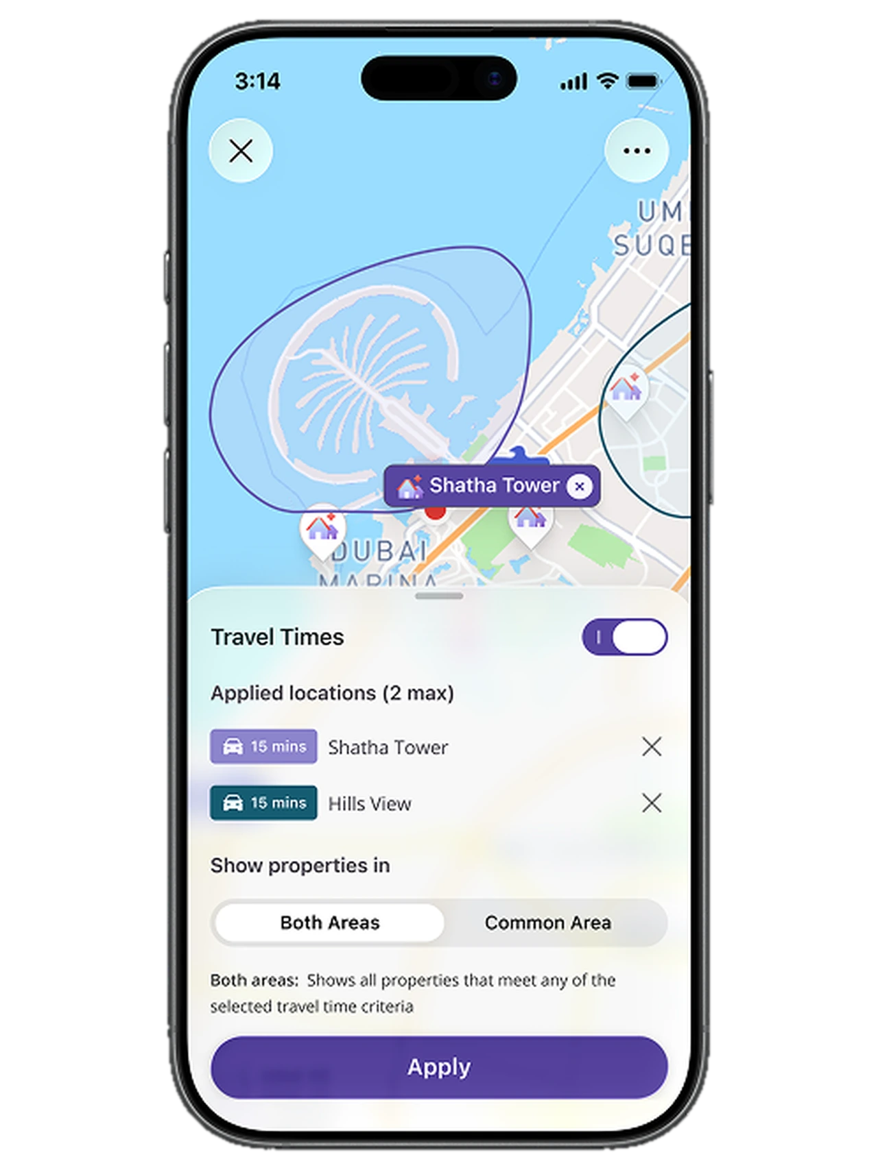 Property Finder: Making the map the search engine