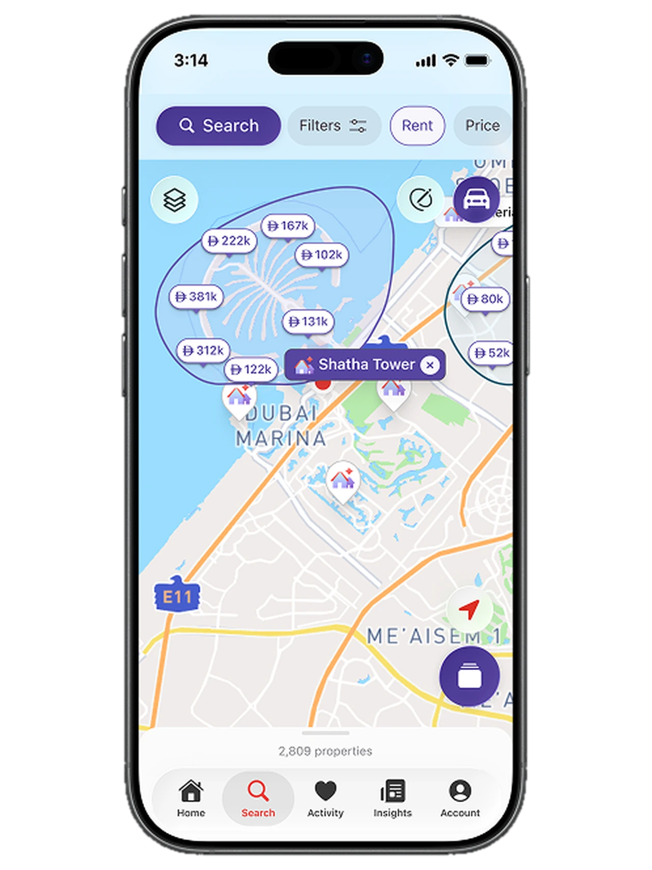 Property Finder: Making the map the search engine