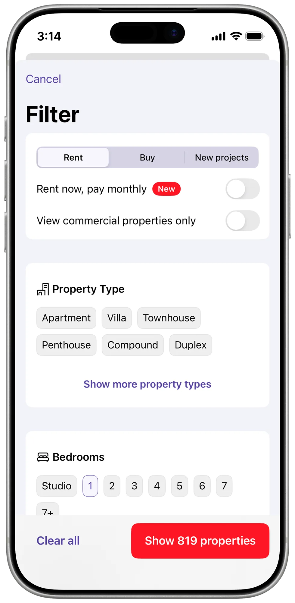 Property Finder: Rebuilding search, app to web