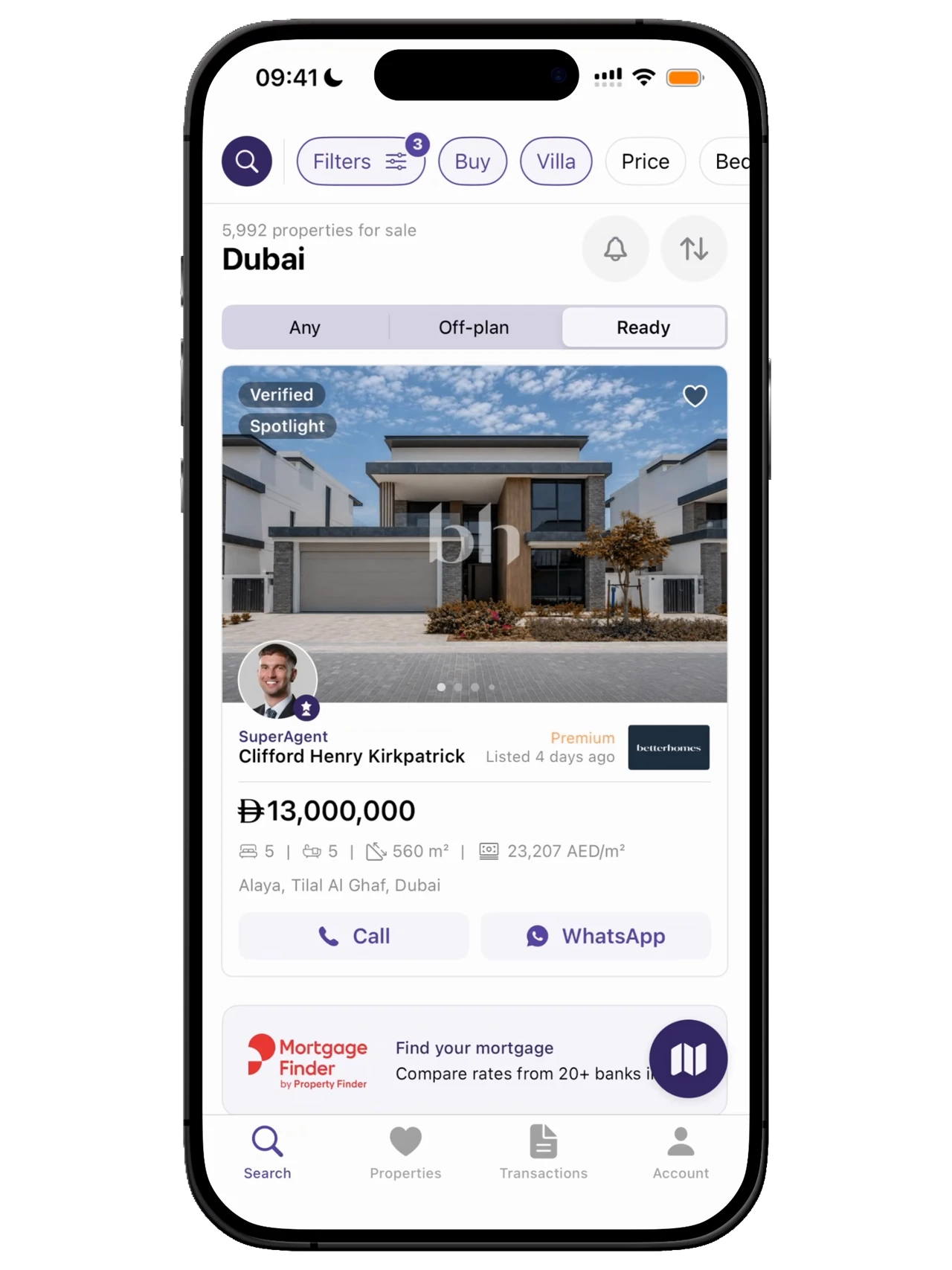 Property Finder: Rebuilding search, app to web